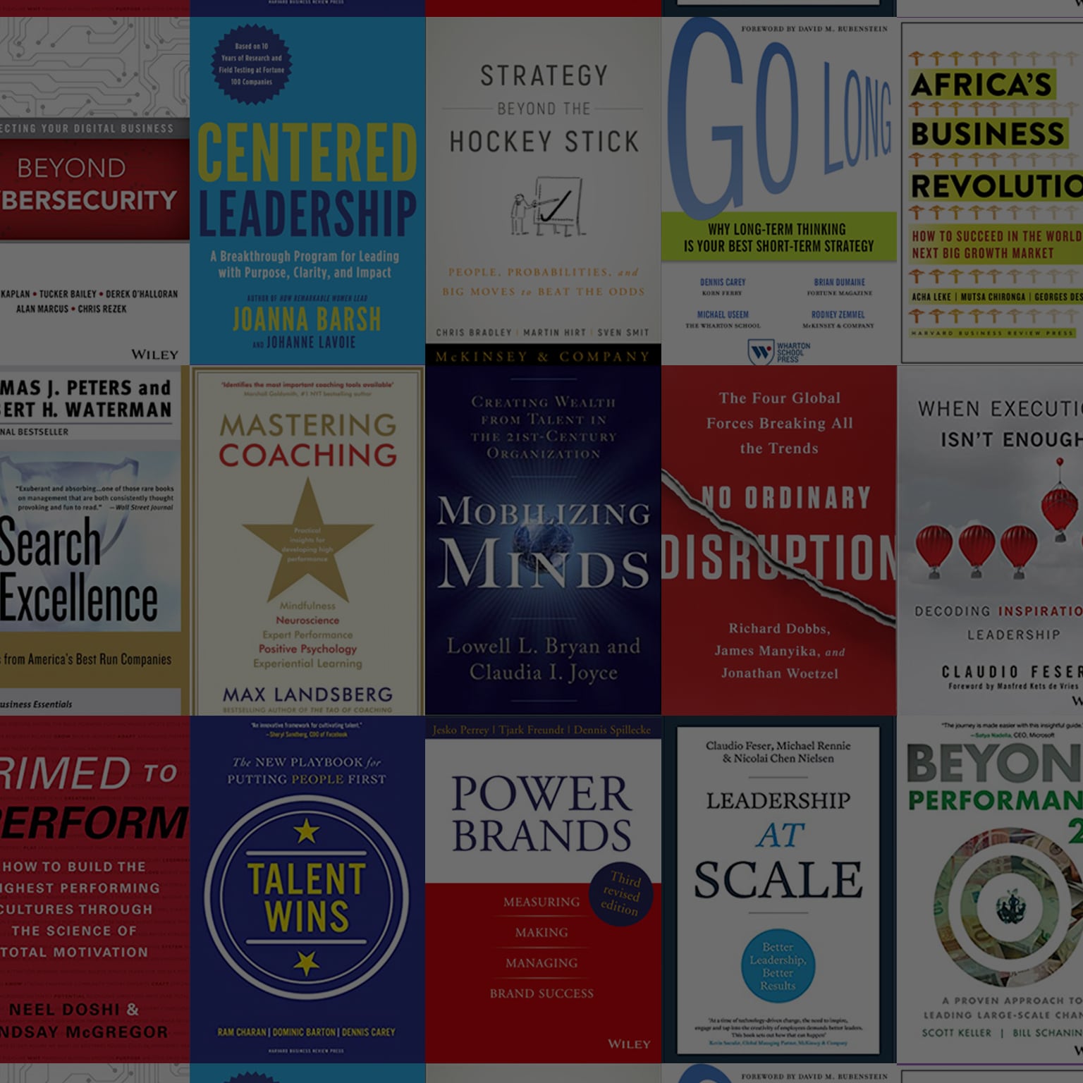 McKinsey Books on Leadership and Management McKinsey & Company